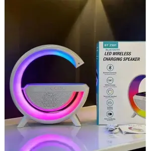Akıllı Masa Lambası Hoparlör Led Işık & Kablosuz Şarj Alk2289