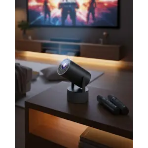 Akıllı Projeksiyon Cihazı Karaoke Mikrofonlu 1080P Android