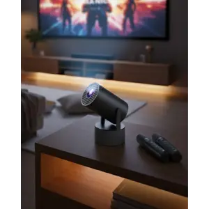 Akıllı Projeksiyon Cihazı Karaoke Mikrofonlu 1080P Android