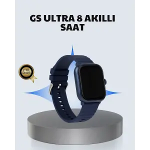 Akıllı Saat 360 mAh Çoklu Spor Modlu Lacivert Siyah Kordon