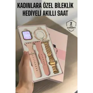 Akıllı Saat Adımsayar, Nabız Takibi ve GPS Destekli Kadınlara Özel