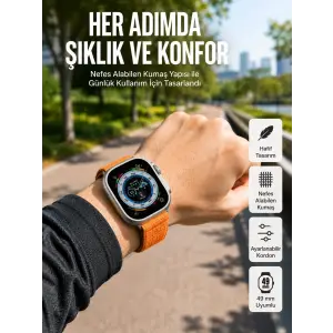 Akıllı Saat Amoled Ekran Bluetooth Bağlantılı Özel Tasarım Unısex