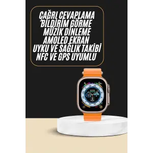 Akıllı Saat Amoled Ekran Bluetooth Bağlantılı Özel Tasarım Unısex