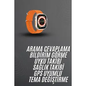 Akıllı Saat Arama Cevaplayan Bildirim Görme Yeni Nesil Bluetooth Bağlantılı