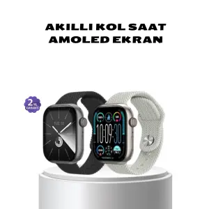 Akıllı Saat Kablosuz Şarjlı Bluetooth 5.2 Arama Bildirim Sesli Asistan 420 mAh