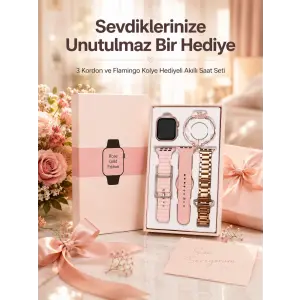 Akıllı Saat Sesli Görüşme Bildirim Görme Uyku ve Sağlık Takibi
