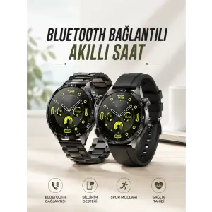 Akıllı Saat Sesli Görüşme, NFC Uyumlu, Bildirim Görme ve Uyku ve Sağlık Takibi