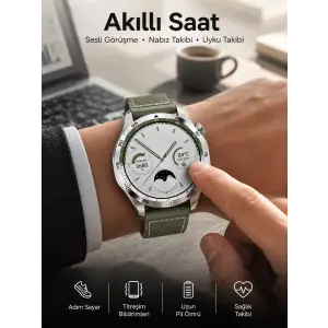 Akıllı Saat Sesli Görüşme Uyku ve Sağlık Takibi NFC Uyumlu