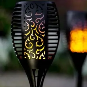 Alev Efektli Solar Bahçe Lambası (51 Cm)
