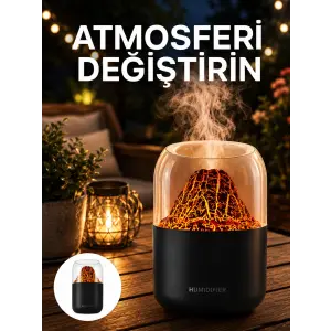 Alev Efektli Ultrasonik Difüzör – Sessiz Çalışma Yeni Nesil