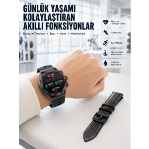 AMOLED Ekranlı 5G Android Akıllı Saat SIM Kart Destekli Kameralı Akıllı Saat