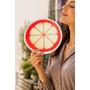 Ananas Desenli Kore Yelpaze