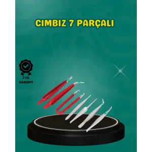 Antistatik 7’li Hassas Cımbız Takımı Manyetik Olmayan Uçlu