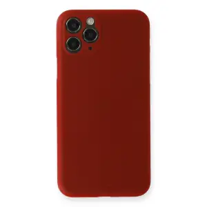 Apple İphone 11 Pro Max Kılıf Pp Ultra İnce Kapak - Kırmızı