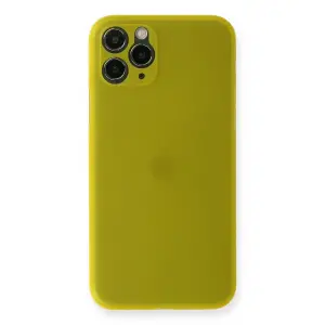 Apple İphone 11 Pro Max Kılıf Pp Ultra İnce Kapak - Sarı
