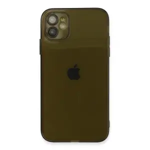 Apple İphone 12 Kılıf Fly Lens Silikon - Siyah