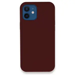 Apple İphone 12 Kılıf Lansman Legant Silikon - Bordo