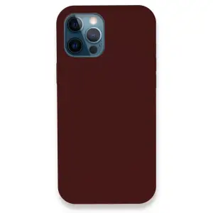 Apple İphone 12 Pro Kılıf Lansman Legant Silikon - Bordo