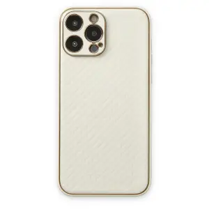 Apple İphone 13 Pro Kılıf Coco Karbon Silikon - Beyaz