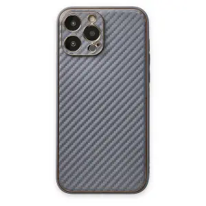 Apple İphone 13 Pro Kılıf Coco Karbon Silikon - Gri