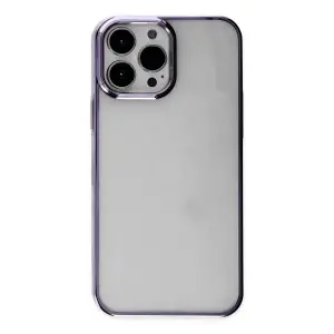 Apple İphone 13 Pro Max Kılıf Element Silikon - Mor