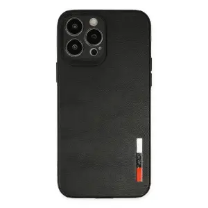 Apple İphone 13 Pro Max Kılıf Loop Deri Silikon - Siyah