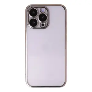 Apple İphone 13 Pro Max Kılıf Razer Lensli Silikon - Gold