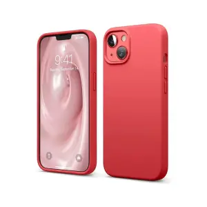 Apple İphone 14 Kılıf First Silikon - Kırmızı