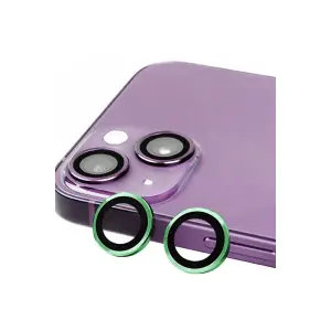 Apple İphone 15 Plus Raze Metal Kamera Lens - Yeşil