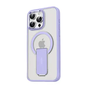 Apple İphone 15 Pro Tork Magsafe Standlı Kapak - Lila