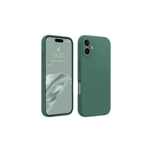 Apple İphone 16 Kılıf First Silikon - Koyu Yeşil