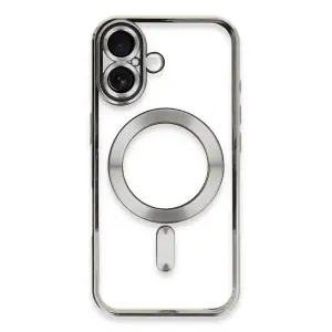 Apple İphone 16 Kılıf Kross Magneticsafe Kapak - Gümüş