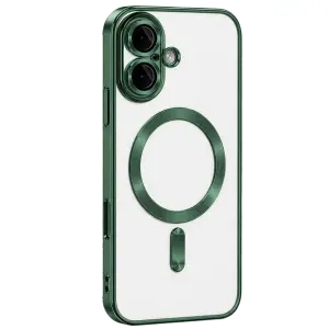 Apple İphone 16 Kılıf Kross Magneticsafe Kapak - Koyu Yeşil