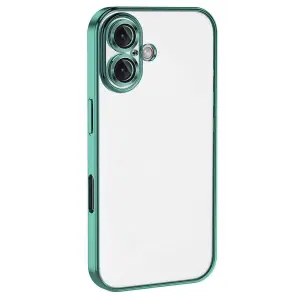 Apple İphone 16 Kılıf Razer Lensli Silikon - Turkuaz