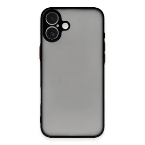 Apple İphone 16 Plus Kılıf Montreal Silikon Kapak - Siyah