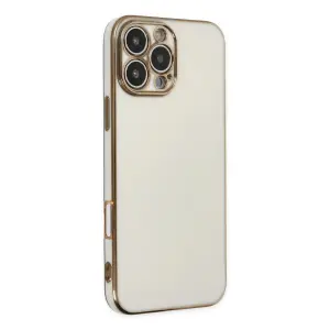 Apple İphone 16 Pro Max Kılıf Volet Silikon - Beyaz