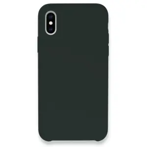 Apple İphone Xs Max Kılıf Lansman Legant Silikon - Koyu Yeşil