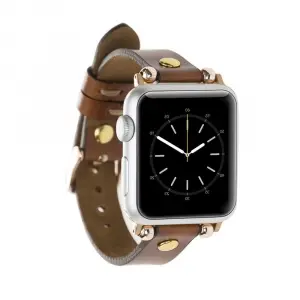 Apple Watch Uyumlu Deri Kordon 42-44-45mm Ferro GT RST2E