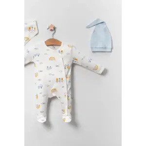 Araba Desenli Mi 4lü Erkek Bebek Tulumu