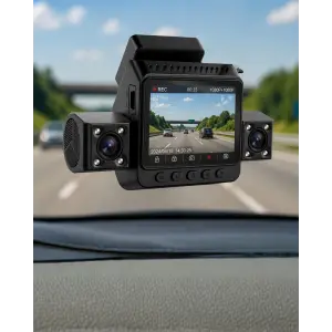 Araç Ön Arka İç Kamera Sistemi Full HD Hareket Sensörlü Kayıt Cihazı