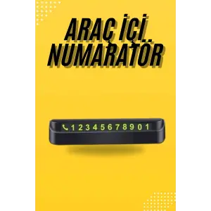 Araç Park Numaratörü Tüm Araçlara Uyumlu Araba Numaralık