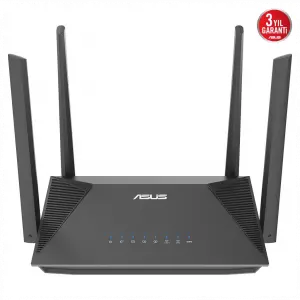 ASUS RT-AX52 Pro, AX3000, 3 Port, 3000Mbps,  Dual Band, WİFİ 6, AiMesh, Extendable Router