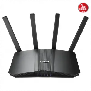 ASUS RT-BE82U, BE6500, 4 Port, 6500Mbps, Dual Band, WİFİ 7, AiMesh, AiProtection Pro, Gigabit Extendable Router