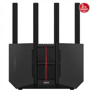 ASUS RT-BE92, BE9700, 4 Port, 9700Mbps, Tri Band, 6GHz WİFİ 7, AiMesh, Gigabit Extendable Router