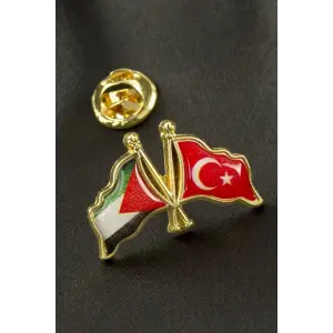 Ay Yıldız Filistin Yaka Rozet