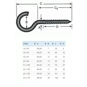 BA21100 21X100 Açık Piton 10 Adet
