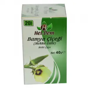 Bamya Çiçeği Mekke Gülü  Çayı 2 Gr x 20 Süzen Poşet 40 Gr