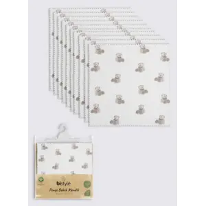 Bear 20x20 10Lu Penye Mendil 90162 Ekru
