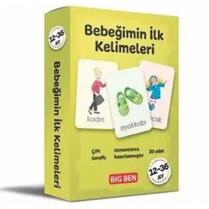 Bebeğimin İlk Kelimeleri Kartları 12 - 36 Ay
