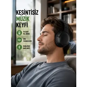 Bluetooth 5.0 Kablosuz Kulaklık-Geniş Alan Kullanım